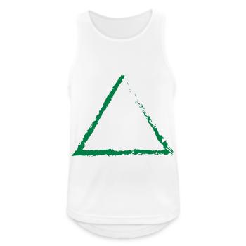Triangle - Men's Breathable Tank Top - white - Front - Nick (188cm)