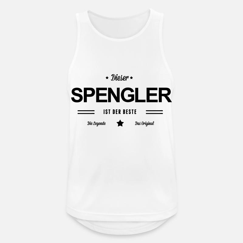 Bester Spengler - Männer Tank Top atmungsaktiv - Weiß