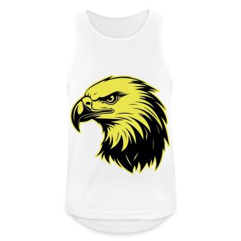 Adler Kopf Porträt Symbol - Männer Tank Top atmungsaktiv - Weiß - Vorne - Nick (188cm)