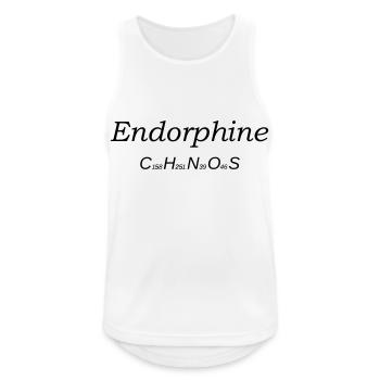 Endorphin - Männer Tank Top atmungsaktiv - Weiß - Vorne - Nick (188cm)