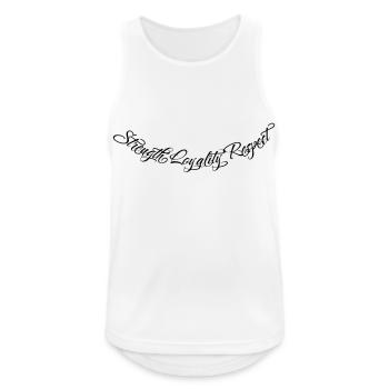 Strength Loyality Respect 2 - Männer Tank Top atmungsaktiv - Weiß - Vorne - Nick (188cm)