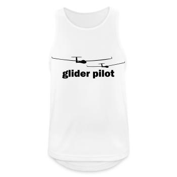 glider pilot - Männer Tank Top atmungsaktiv - Weiß - Vorne - Nick (188cm)