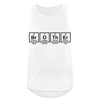 Funny Big Brother Periodic Table - Men's Breathable Tank Top - white - Front - Nick (188cm)