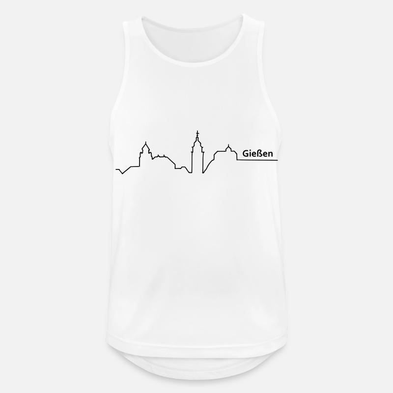 giessen Gießen skyline - Männer Tank Top atmungsaktiv - Weiß