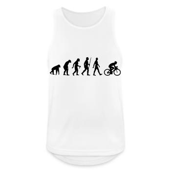 Evolution bicycle road bike cycling race rider - Men's Breathable Tank Top - white - Front - Nick (188cm)
