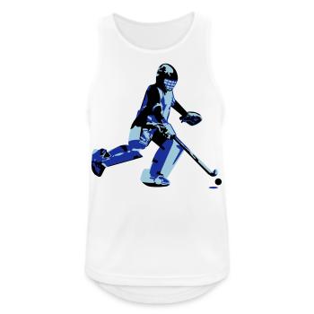 Hockey Goalie - Men's Breathable Tank Top - white - Front - Nick (188cm)