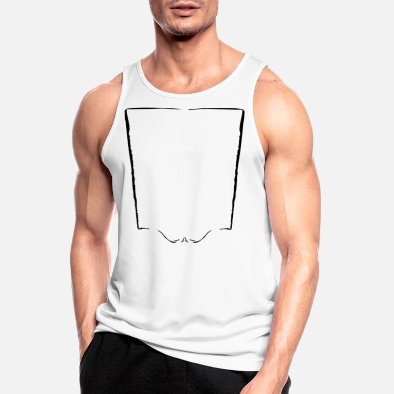 Vertical frame + decorative element - Vectorgraphic Men's Breathable Tank Top