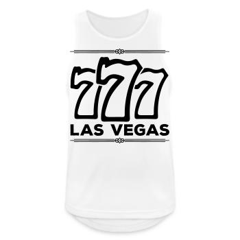las vegas 777 - Männer Tank Top atmungsaktiv - Weiß - Vorne - Nick (188cm)