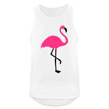 Flamingo Summer Sun Beach - Débardeur respirant Homme - blanc - Devant - Nick (188cm)