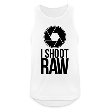 shoot raw - Men's Breathable Tank Top - white - Front - Nick (188cm)
