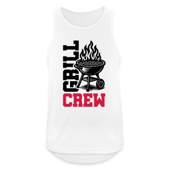 Grill Crew - Men's Breathable Tank Top - white - Front - Nick (188cm)