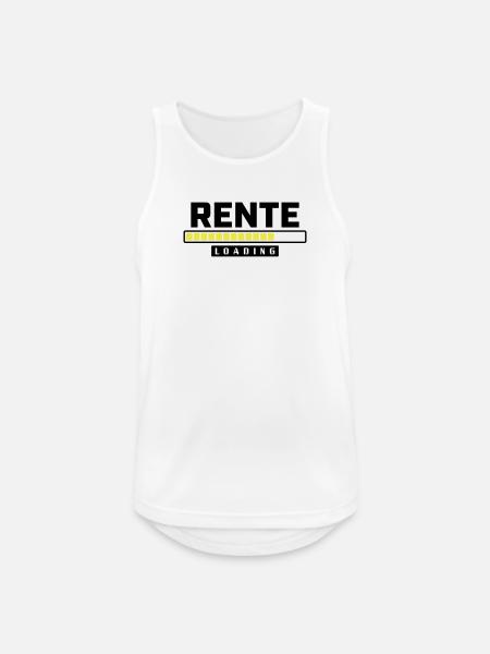 Rente - Männer Tank Top atmungsaktiv - Weiß