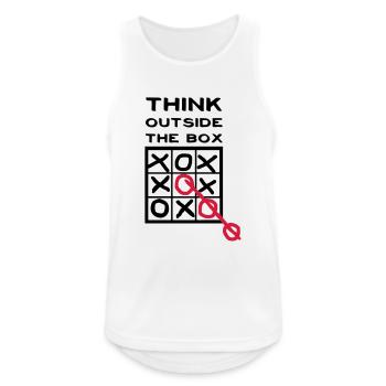 Think outside the Box - Débardeur respirant Homme - blanc - Devant - Nick (188cm)