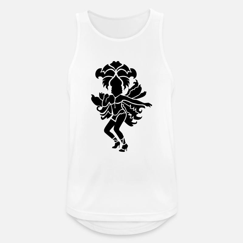 Samba - Männer Tank Top atmungsaktiv - Weiß