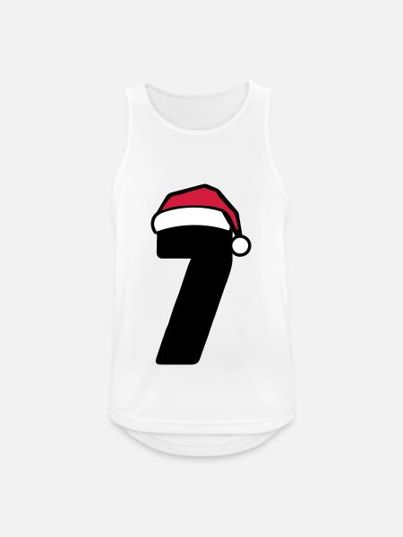 7 Numéro de Noël - Débardeur respirant Homme - blanc