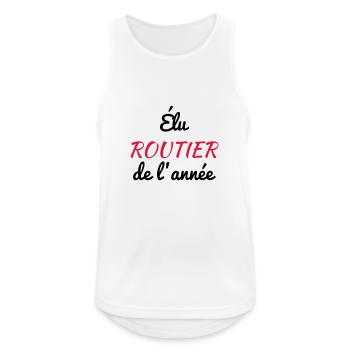 Routier / Chauffeur Poids-lourd / Camion / - Débardeur respirant Homme - blanc - Devant - Nick (188cm)