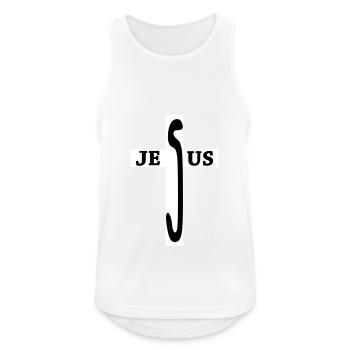 Jésus / Christianisme / Catholique - Débardeur respirant Homme - blanc - Devant - Nick (188cm)