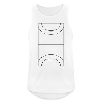 Terrain de handball handball handball terrain - Débardeur respirant Homme - blanc - Devant - Nick (188cm)