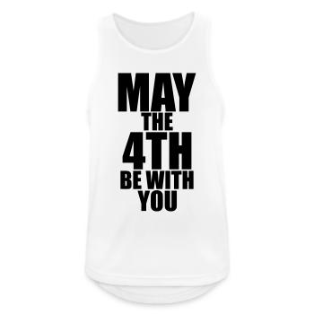May the 4th be with you - Men's Breathable Tank Top - white - Front - Nick (188cm)