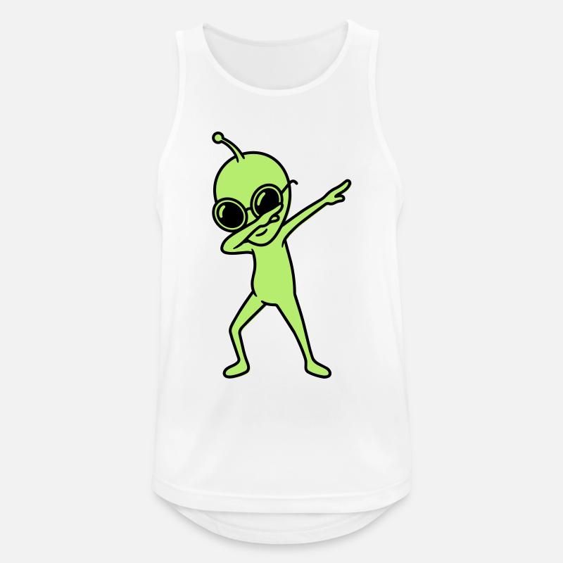 Alien Dab - Men's Breathable Tank Top - white