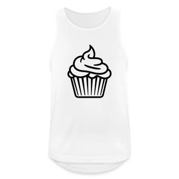 Cupcake - Männer Tank Top atmungsaktiv - Weiß - Vorne - Nick (188cm)