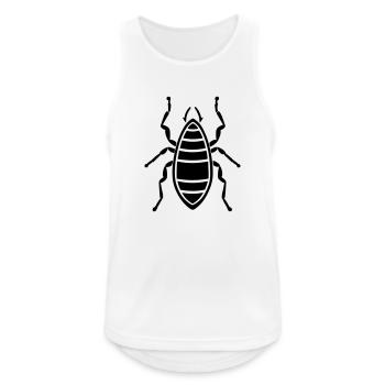 Insecte puce - Débardeur respirant Homme - blanc - Devant - Nick (188cm)