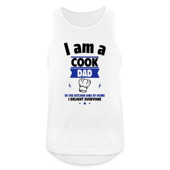 Dad Cook, Father's Day Gift - Men's Breathable Tank Top - white - Front - Nick (188cm)