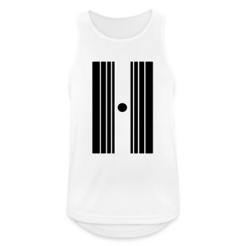 doppler effect - Men's Breathable Tank Top - white - Front - Nick (188cm)