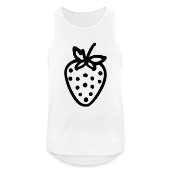 strawberry - Men's Breathable Tank Top - white - Front - Nick (188cm)
