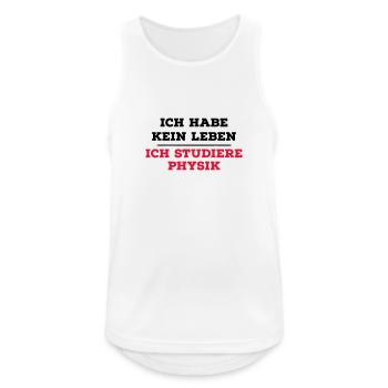 Physik - Männer Tank Top atmungsaktiv - Weiß - Vorne - Nick (188cm)