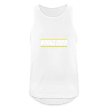 Prag 2022 - Männer Tank Top atmungsaktiv - Weiß - Vorne - Nick (188cm)