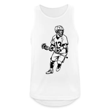 Lacrosse - Men's Breathable Tank Top - white - Front - Nick (188cm)