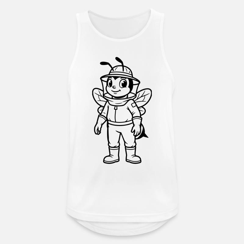 Imker - Männer Tank Top atmungsaktiv - Weiß