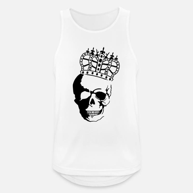 skull_king_01 - Men's Breathable Tank Top - white