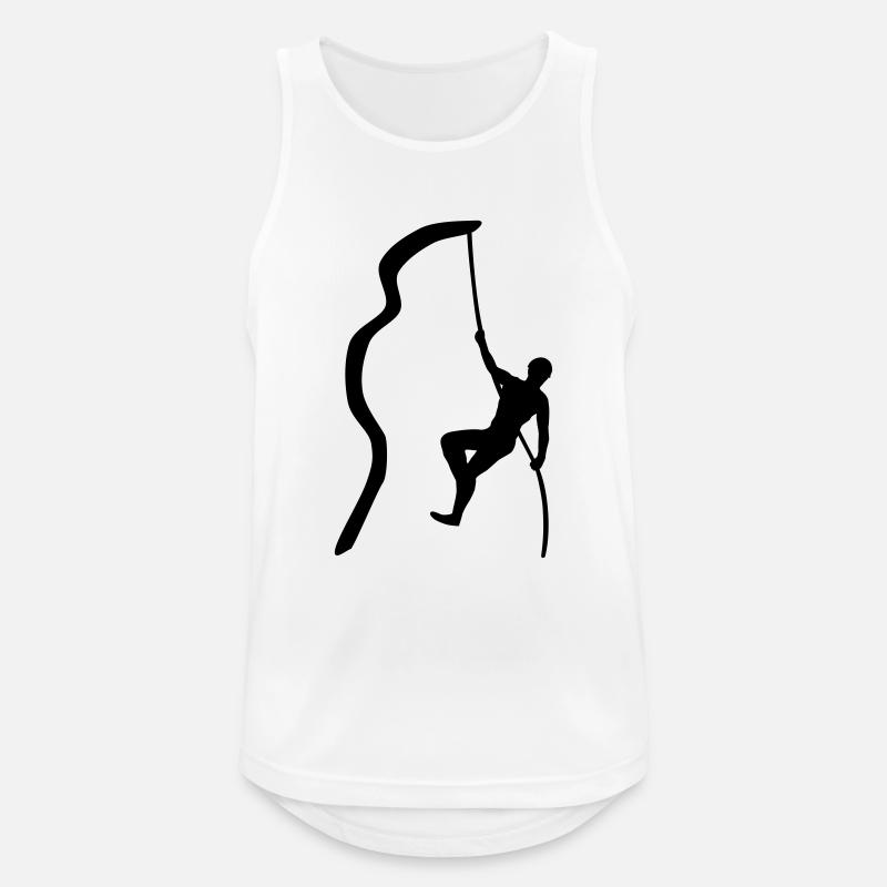 Climbing, climber, man 2 - Men's Breathable Tank Top - white