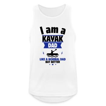 I'm a Dad Kayaker: Father's Day Gift - Men's Breathable Tank Top - white - Front - Nick (188cm)
