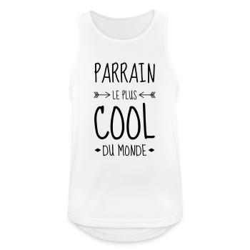 Godfather Pate Parrain Baby Baptism Birth - Men's Breathable Tank Top - white - Front - Nick (188cm)