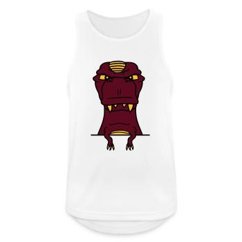 wand text feld schreiben fleischfresser böse monst - Männer Tank Top atmungsaktiv - Weiß - Vorne - Nick (188cm)