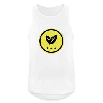Leaf Ecology - Men's Breathable Tank Top - white - Front - Nick (188cm)