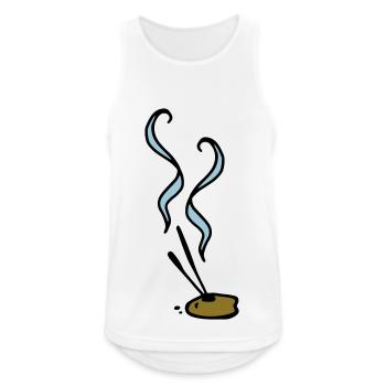 Incense sticks Incense sticks bâtons d'encens - Men's Breathable Tank Top - white - Front - Nick (188cm)