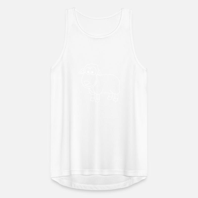 Schaf Comic Tier Männer Tank Top atmungsaktiv