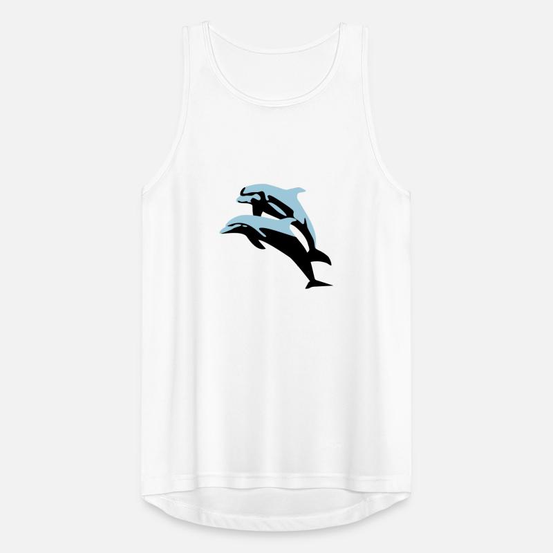 Delfin, Delfine - Dolphin Männer Tank Top atmungsaktiv