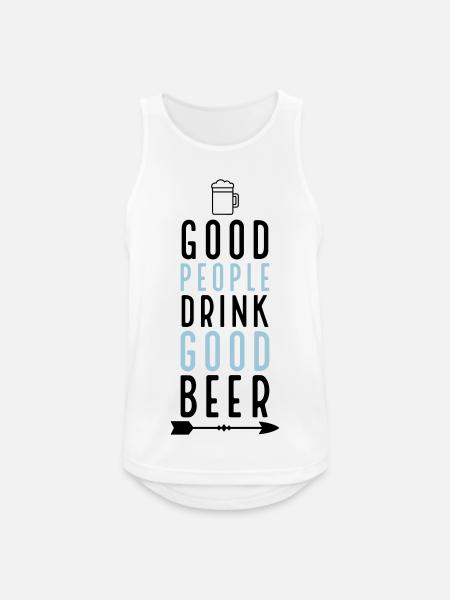Bière - Débardeur respirant Homme - blanc