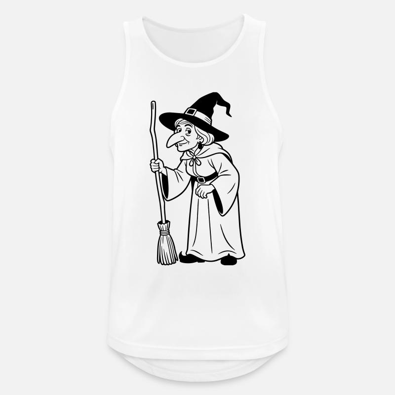 witch - Men's Breathable Tank Top - white
