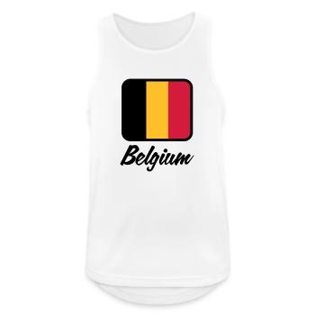 National Flag of Belgium - Men's Breathable Tank Top - white - Front - Nick (188cm)