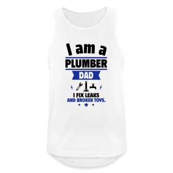 Dad Plumber,Gift for Father's Day - Men's Breathable Tank Top - white - Front - Nick (188cm)