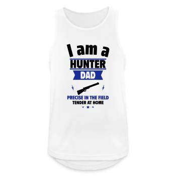 Hunter Dad, Father's Day Gift - Men's Breathable Tank Top - white - Front - Nick (188cm)