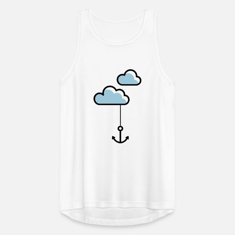 Anker mit Wolke Männer Tank Top atmungsaktiv