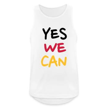 Yes we can - Débardeur respirant Homme - blanc - Devant - Nick (188cm)