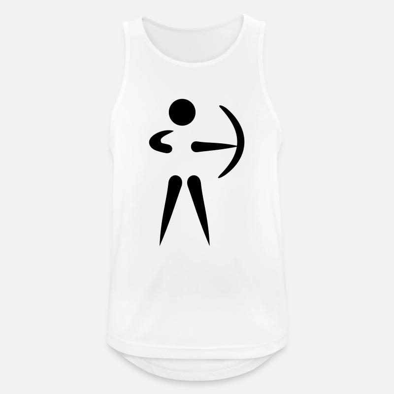 Archery - Men's Breathable Tank Top - white